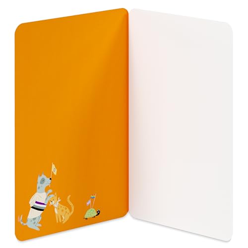 LGBTQIA+ Pride Greeting Card with Cute Dogs - Blank Inside
