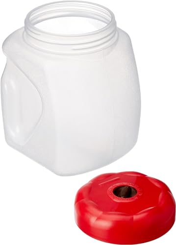 Large 22 oz Coffee Storage Container with Scoop - BPA-Free Plastic Jar for Ground Coffee & Dry Food