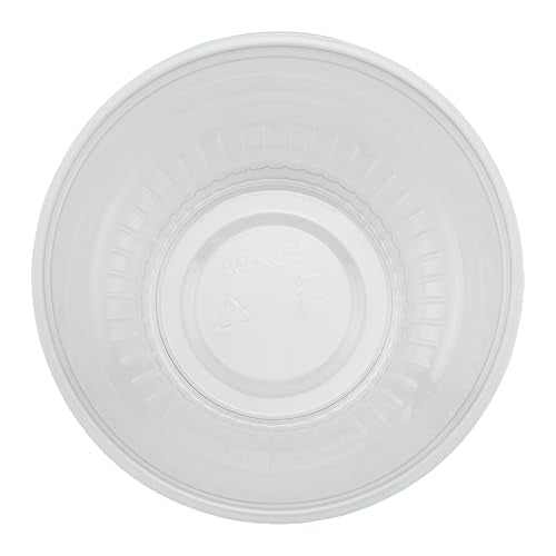 Restaurantware-RW Base 5 Ounce Round Ice Cream Cups, 500 Disposable Parfait Cups - Lids Sold Separately, Premium, Clear Plastic Dessert Cup, Serve Frozen Yogurt, Mousse, Pudding, Great For Parties