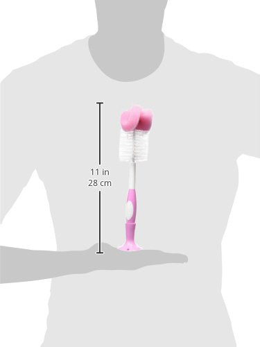 Dr. Brown's Reusable Baby Bottle Cleaning Brush with Suction Cup