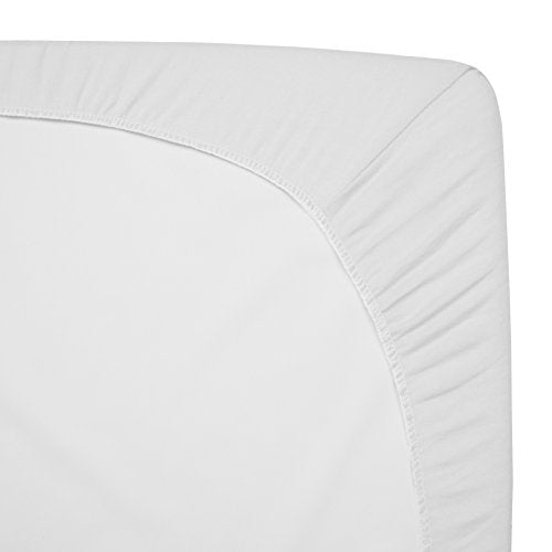 2 Pack Mini Crib Sheets - 100% Cotton, Gray Star & White, 38x24