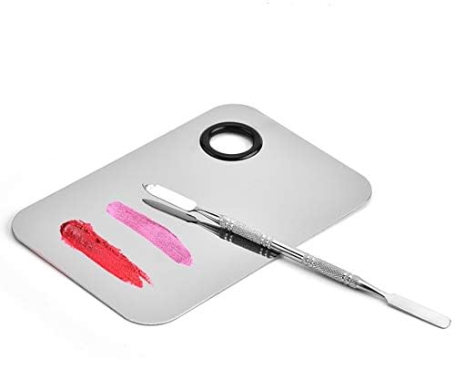 Sinen Stainless Steel Makeup Palette with Spatula for Cosmetic Blending