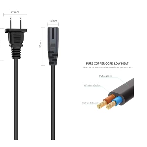 6ft AC Power Cord for Lift Chair & Recliner - Replacement Power Cable