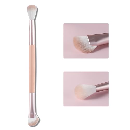 ACMEBEAUTY Dual-Ended Nose Contouring Brush & Fan Makeup Brush