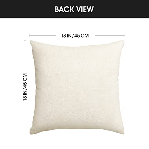 He is Risen Easter Throw Pillow Cover - 18x18 Inch Floral Design