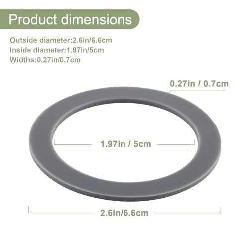Equust 6-Pack Rubber Gaskets O-Ring Seals for Oster Blender Replacement