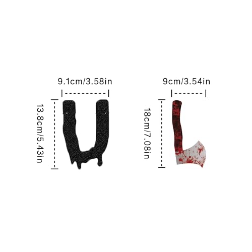 Red Glitter Happy Birthday Banner - Halloween Party Decorations