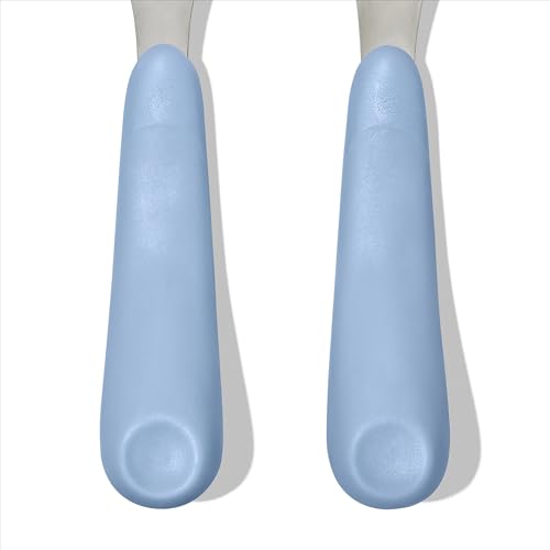 OXO Tot Fork and Spoon Set for Toddlers - Dusk Stainless Steel Utensils