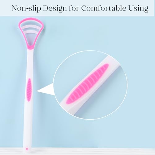 UBLNNFY Stainless Steel Tongue Scraper Set with Travel Case for Fresh Breath