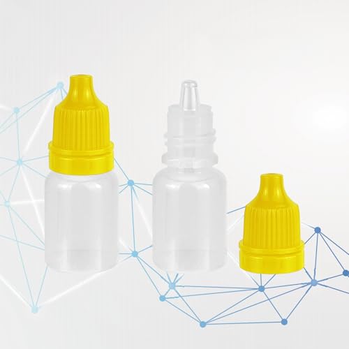 5ml Plastic Squeezable Dropper Bottles, 4 Pack Travel Liquid Dispensers