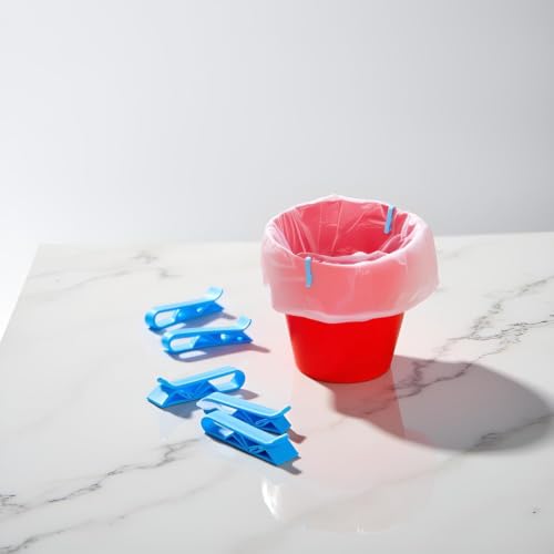 10-Pack Kitchen Trash Bag Clips - Anti-Slip Garbage Can Liner Holders