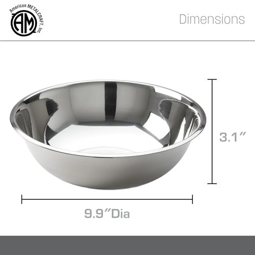 American Metalcraft 3 qt Stainless Steel Mixing Bowl - Silver, Standard Size