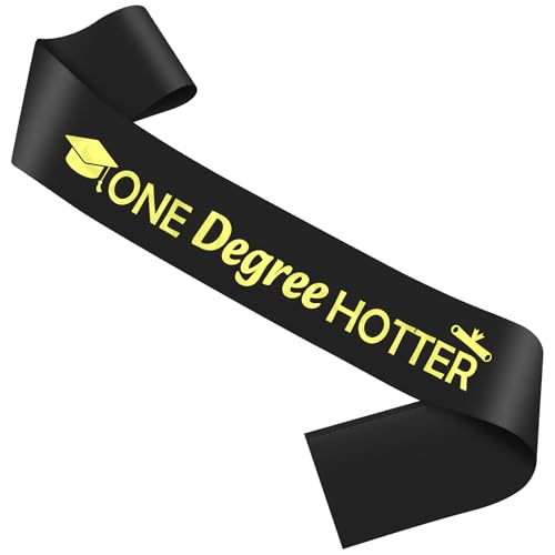 2025 Graduation Sash - Black Satin Congrats Grad Gift for Men & Women