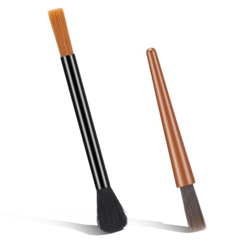 KFHENSOMR 2Pcs Coffee Grinder Cleaning Brush Dual-Head Espresso Brush