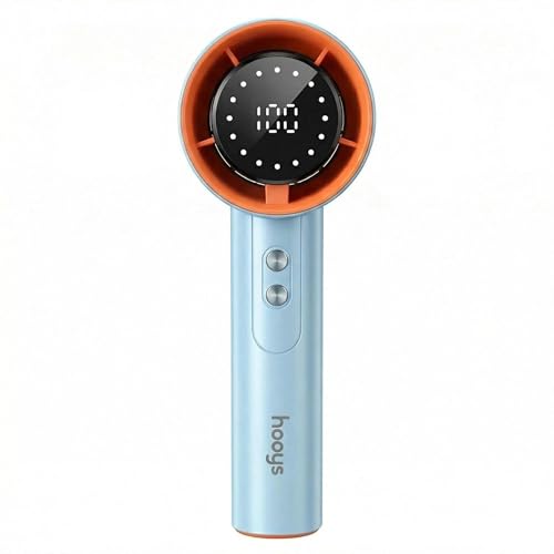 Portable Handheld Mini Fan - 3-Speed USB Rechargeable with LED Display