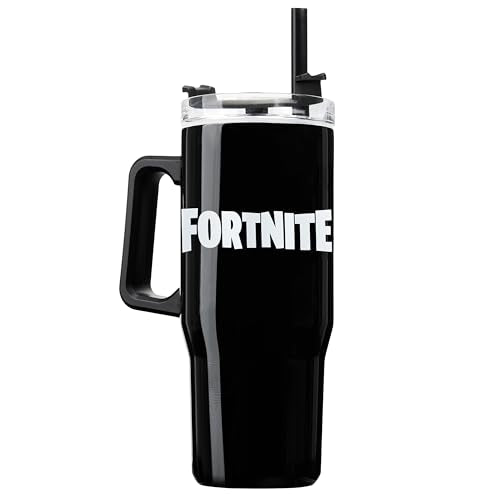 Fortnite Insulated Tumbler 33oz Stainless Steel Travel Mug with Straw