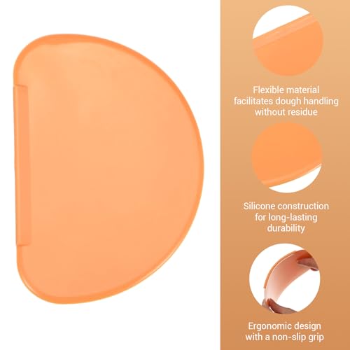 Fiyooau 3-Piece Flexible Silicone Dough Scraper Set for Baking and Pastry