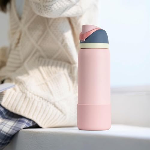 Pink Silicone Boot for Owala 40oz Water Bottle - Impact-Resistant Sleeve