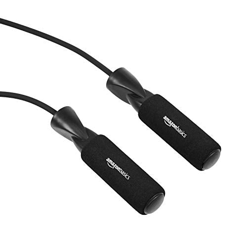 Amazon Basics Adjustable Jump Rope for Cardio & Home Workouts