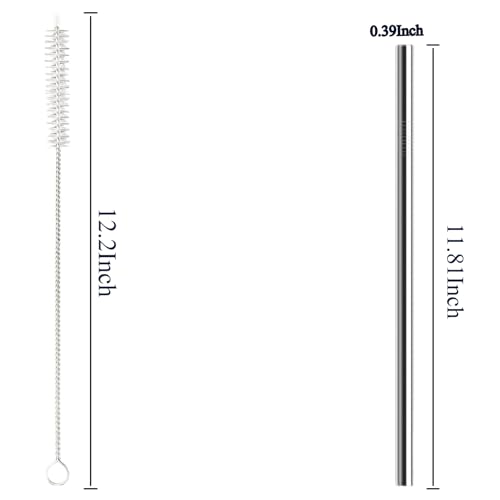 6 Pack Stainless Steel Straws for Stanley Tumbler - Reusable & Durable