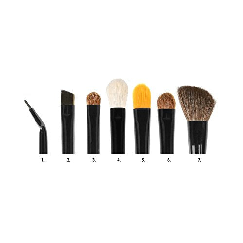 Coastal Scents Citiscape 7-Piece Travel Makeup Brush Set