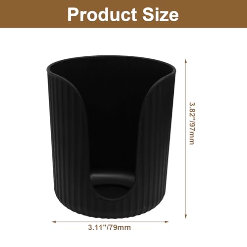 Black Bathroom Cup Dispenser for 3-4oz Disposable Cups