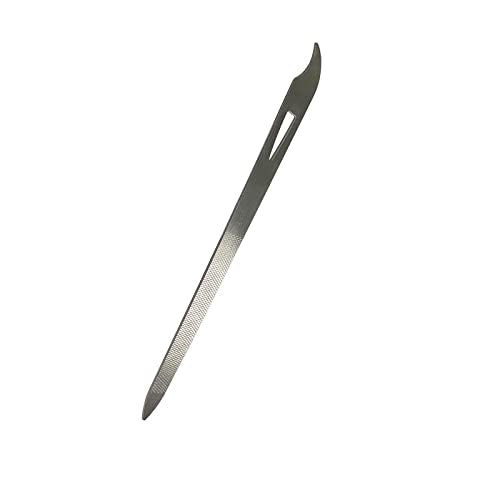 Metal Nail Files 6-Pack - 5.5 Inch Stainless Steel Double Sided Manicure Tools
