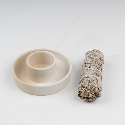 White Sage Holder and Incense Burner Bundle - Dorephine Sage & Palo Santo Container