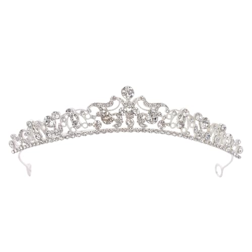 Rhinestone Princess Tiara Crown for Women Bridal Wedding Birthday Party