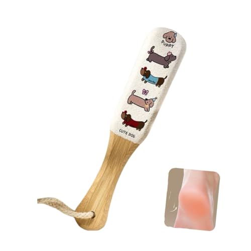 Foot File Callus Remover with Bamboo Handle & 120 Grit Pedicure Tool