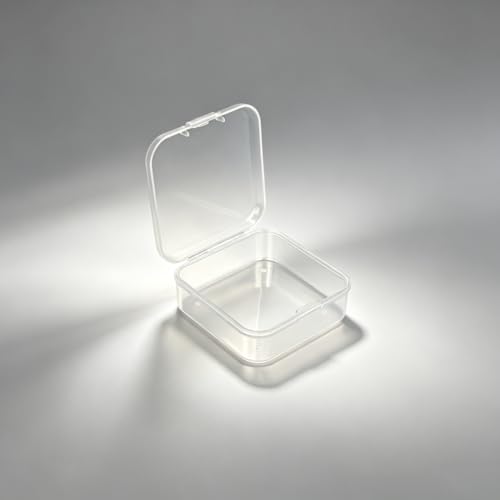 Moritic 30-Piece Clear Plastic Jewelry Organizer Cases, 2.17 x 2.17 inch