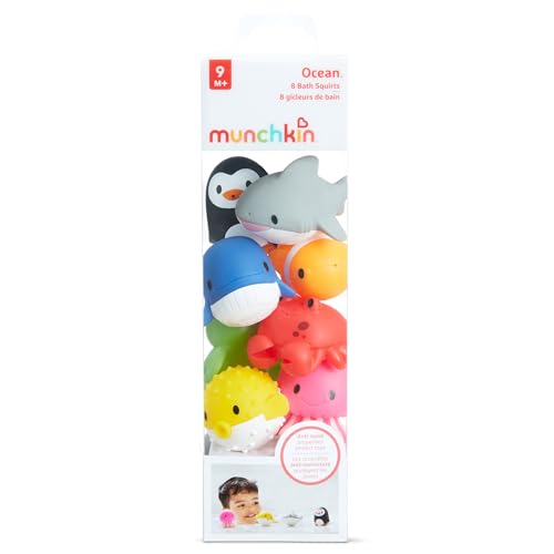 Munchkin Ocean Sea Animal Squirt Bath Toys - 8 Pack
