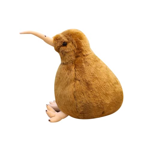 Brown Kiwi Bird Stuffed Animal Plush Toy - 7.9" Hugging Pillow