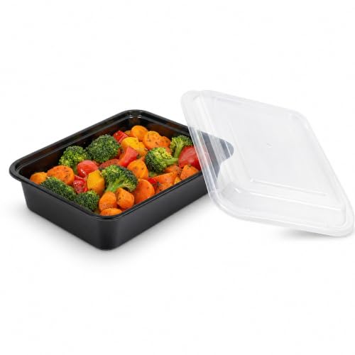 12 oz Food Storage Containers with Lids - 10 Pack Meal Prep