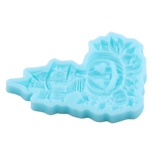 Halloween Fondant Molds - Pumpkin & Haunted House Silicone Mold