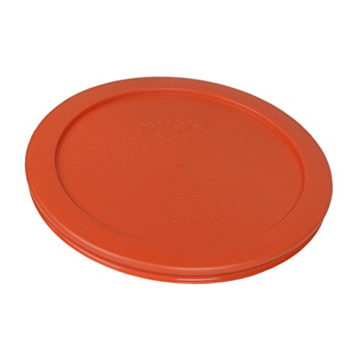 Pyrex 7201-PC Pumpkin Orange Food Storage Lids (4 Pack) - USA
