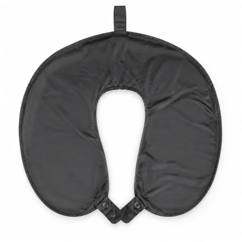 Grey Ice Silk Neck Pillow Cover - Cooling U-Shaped Travel Accessory