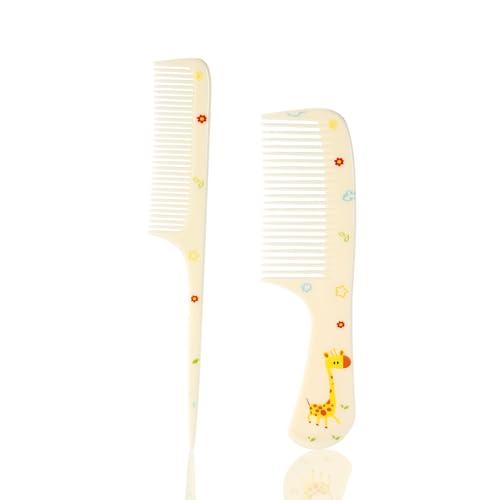Penitue Cute Hair Comb Set 2-Piece Fine Tooth & Rat Tail Styling Combs