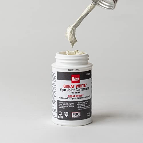 Oatey Pipe Joint Compound 4 oz Jar (Pack of 2) - White Sealing Solution