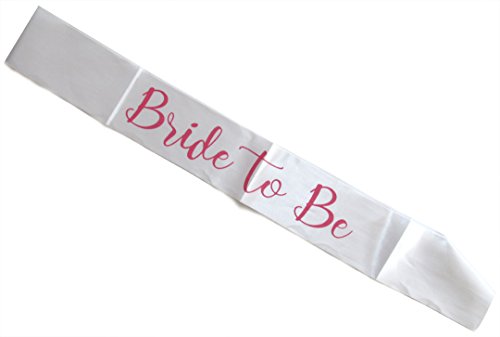 Bride to Be Sash - Pink Satin for Bridal Showers & Bachelorette Parties