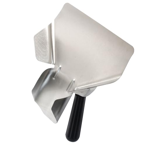Stainless Steel Popcorn & French Fry Scoop with Right Handle
