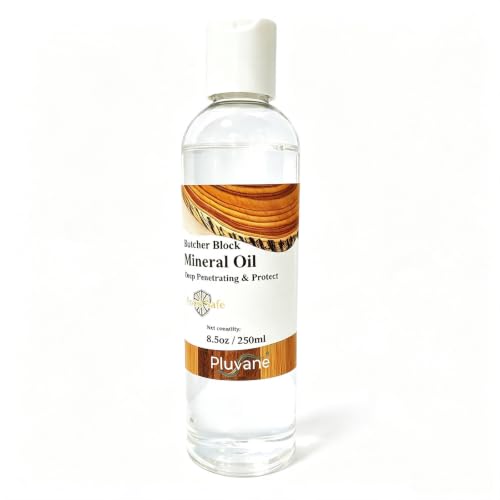 Pluvane Food Grade Mineral Oil 8.5oz – Wood Cutting Board Conditioner