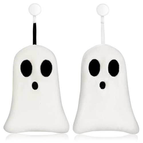 Quera Halloween Ghost Hand Towels Set - 2 Pack, Embroidered
