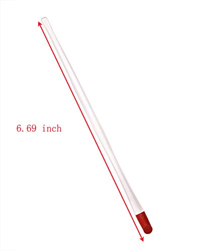 Nail Cuticle Pusher 4 Pack with Soft Red Rubber Tip & Plastic Handle