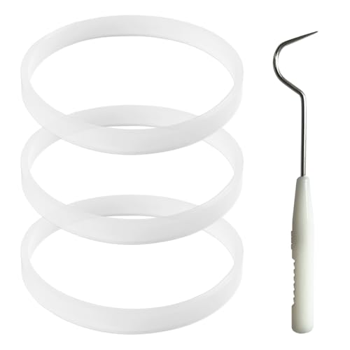 3 Pack Rubber Gaskets for Blender Sealing Rings Replacement - Fits CT680 BL456-30 BL681A BL682