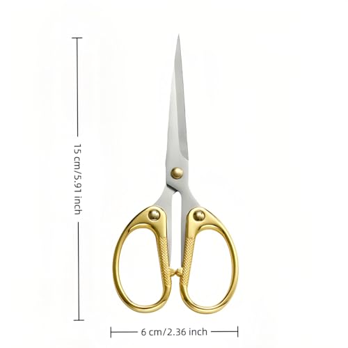 6.3 Inch Stainless Steel Office Scissors Multi-Purpose Ambidextrous Shears