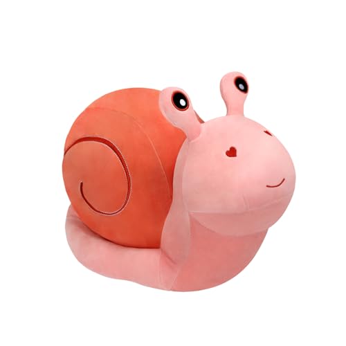 MUPI Pink Snail Plush Pillow - 7.8 Inch Cute Stuffed Animal for Kids & Home