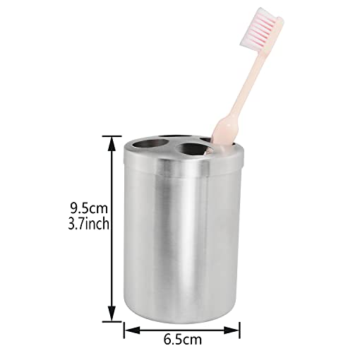 ZZLZX 304 Stainless Steel Toothbrush Holder and Bathroom Tumbler Cup