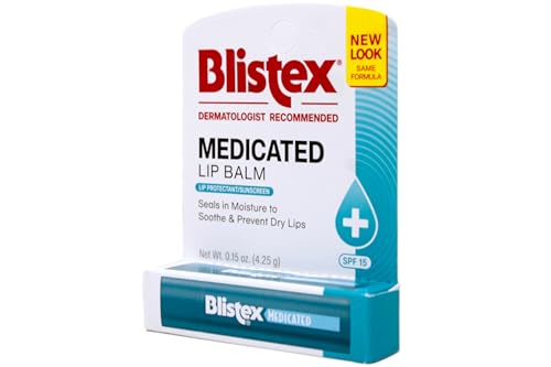 Blistex Medicated Lip Balm, SPF 15, 0.15 Ounce