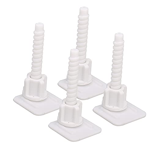 Universal Toilet Seat Hinge Bolts and Nuts Replacement Set - 2 Pairs
